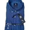 Shirt King's Road, Blauw Linnen