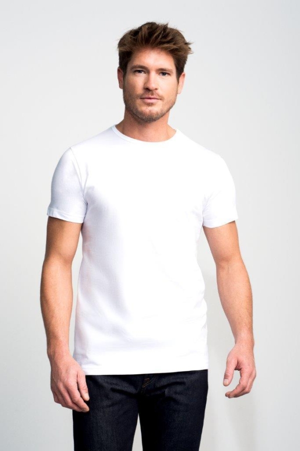 T-shirt Basic Fit ronde hals, 2 pack - Afbeelding 2