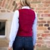 Wellington Harris Tweed Dames Vestje Velours - Afbeelding 2