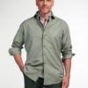 Eterna Lange Mouw Overhemd Modern Fit Soft Tailoring Twill Limoen Groen Uni - Afbeelding 2