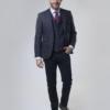 Harris Tweed Jacket Red Overcheck 614 - Afbeelding 6