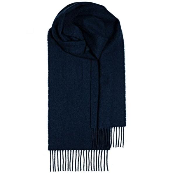 Lamswollen Shawl, Navy
