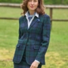 Harris tweed Dames Jasje Black Watck 816