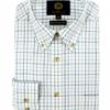 Viyella Shirt, Flanel Medium Tattersall Blue
