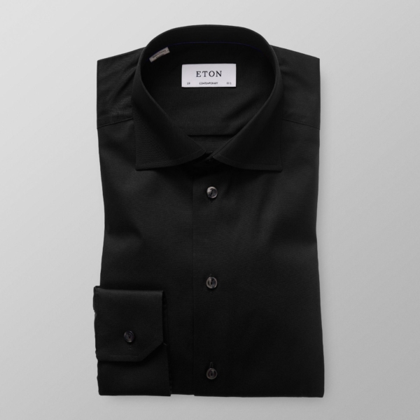 Eton Shirt, zwart