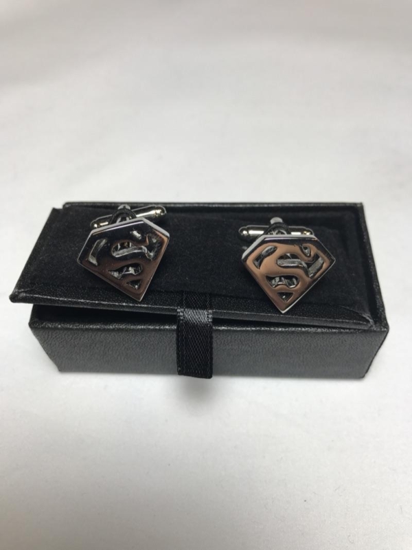 Manchetknopen Superman silver