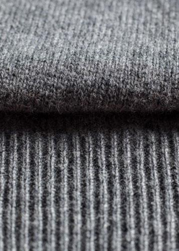 Alan Paine Lamswol Pullover Ronde-hals, Updated Fit - Grey Mix - Afbeelding 2