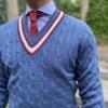 Grafton Cricket Cable Vee Denim - Afbeelding 3