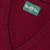 Alan Paine Lamswol Pullover V-hals, Updated Fit - Bordeaux