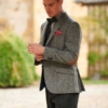 Harris Tweed Jacket Grijs Visgraat 601