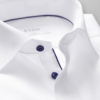 White twill shirt with navy details - Afbeelding 2