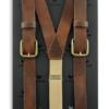 Luxe Work Bretels Bruin Leder - Afbeelding 2