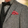Harris Tweed Jacket Grijs Visgraat 601 - Afbeelding 2