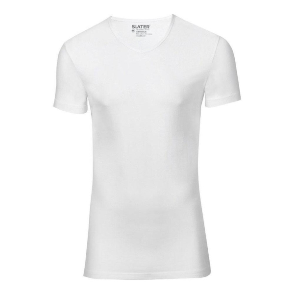 T-shirt, stretch V-hals, 2 pack - Afbeelding 3