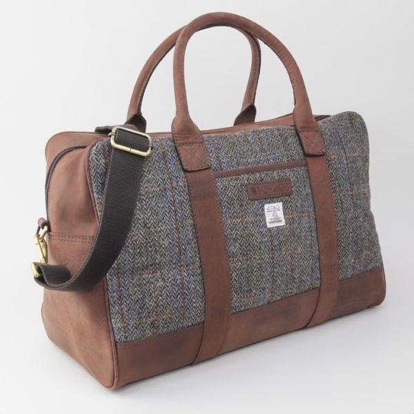 Brown Harris Tweed Holdall - Afbeelding 2