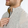 Pullover,Foxton Zip Neck, Oatmeal - Afbeelding 4