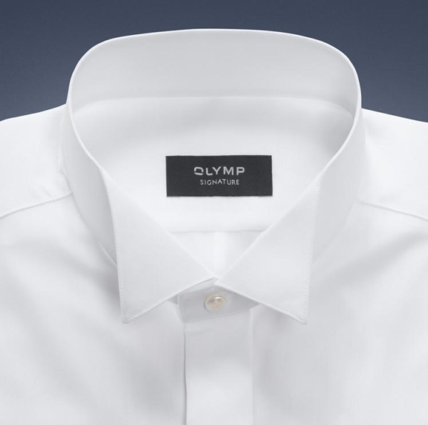 Smokingshirt, Olymp Signature, Tailored Fit, Signature Vadermoordenaar, Wit - Afbeelding 2