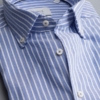 Eterna Lange Mouw Overhemd Modern Fit Soft Tailoring Oxford Blauw/Wit Gestreept - Afbeelding 2