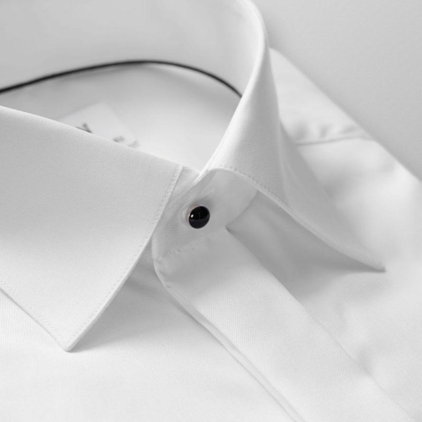 Eton, White Twill Evening Shirt, Liggende Boord Contemporary Fit - Afbeelding 2