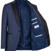 Smoking, Blauw opgesneden revers in wol mohair - Afbeelding 3