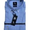 Shirt King's Road, Blauw Streep Linnen