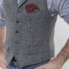 Harris Tweed Vestje met revers 601 - Afbeelding 3