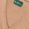 Alan Paine Lamswol Pullover V-hals, Updated Fit - Camel