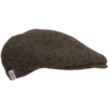 Flat Cap 670 Harris Tweed Brown Herringbone with Overcheck - Afbeelding 4