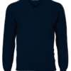 Alan Paine Lamswol Pullover V-hals, Updated Fit - Navy - Afbeelding 4