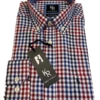 Flannel Shirt King's Road, Blauw Rood Blokje - Afbeelding 2