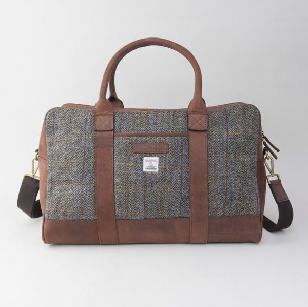 Brown Harris Tweed Holdall