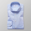 Sky blue check poplin shirt