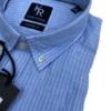 Shirt King's Road, Blauw Streep Linnen - Afbeelding 2