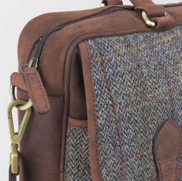 Brown Harris Tweed Briefcase - Afbeelding 6