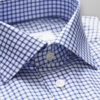 Blue & white check stretch shirt - Afbeelding 2