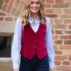 Wellington Harris Tweed Dames Vestje Velours