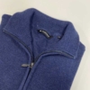 Katoenen trui met rits, blauw - Afbeelding 2