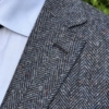 Eduard Dressler Colbert, Donnegal Tweed Blauw visgraat - Afbeelding 4