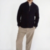 Pullover,Foxton Zip Neck, Navy - Afbeelding 2