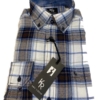 Shirt King's Road, Blauw Ruit, Zware Flannel - Afbeelding 2