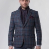 Harris Tweed Jacket Grijs Overruit 619 - Afbeelding 5