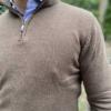 Pullover, zip neck Brown - Afbeelding 3