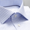 Sky blue check stretch shirt - Afbeelding 2