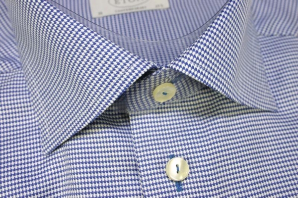 Shirt Blauw pepita ruitje - Afbeelding 3