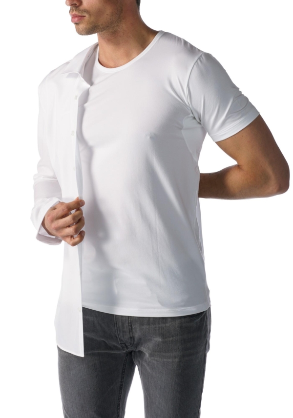 Ondershirt Mey ronde hals wit - Afbeelding 4