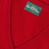 Alan Paine Lamswol Pullover V-hals, Updated Fit - Red