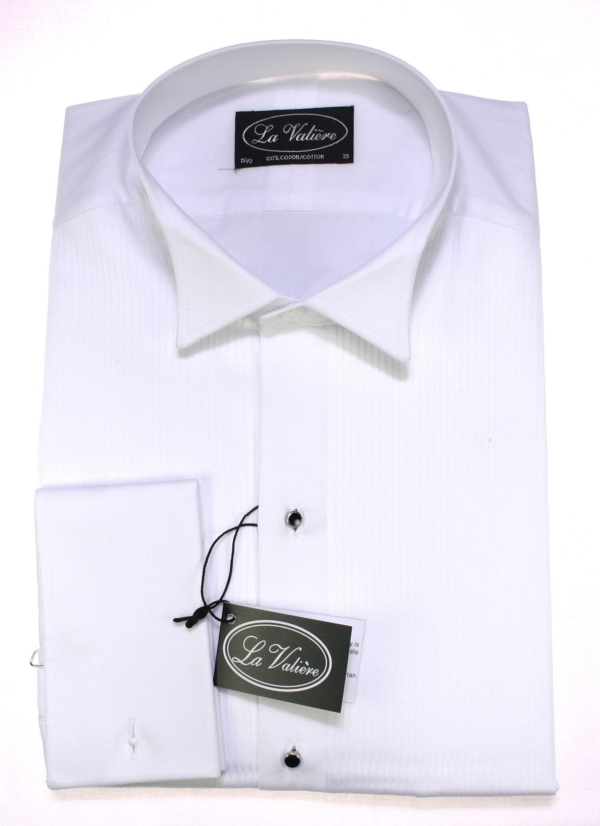 Smokingshirt met frontknoopjes