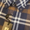 Shirt King's Road, Blauw Bruin Ruit, Zware Flannel - Afbeelding 3