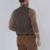 Harris Tweed Vestje met revers 670 - Afbeelding 2