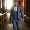 Trouwkostuum Immediate, Blauw Vintage